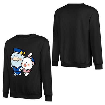 Front Patterned Long Sleeve TopRecycled Casual