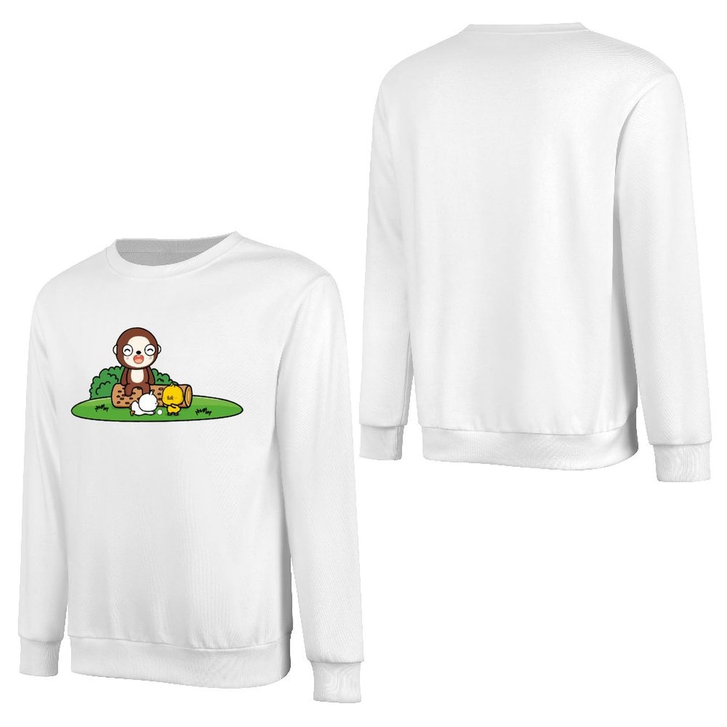 Front Patterned Long Sleeve TopOutdoor Lightweight