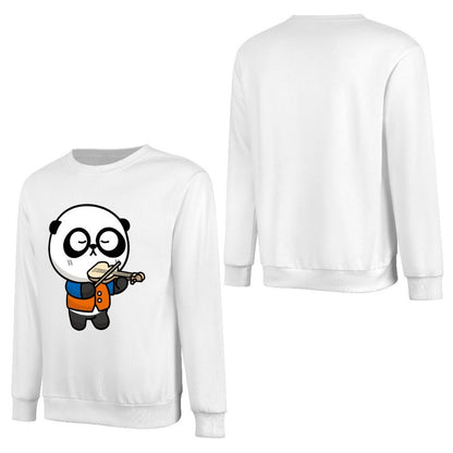 Front Patterned Long Sleeve TopHeat-Transfer Soft