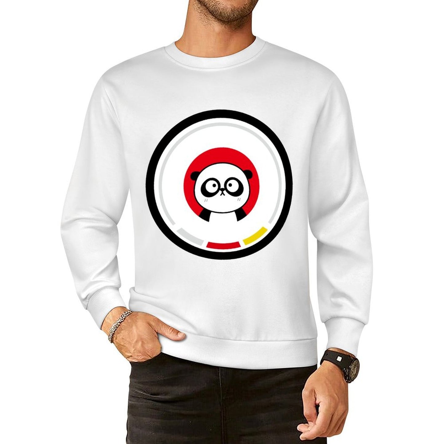 Front Patterned Long Sleeve TopTimeless Bold