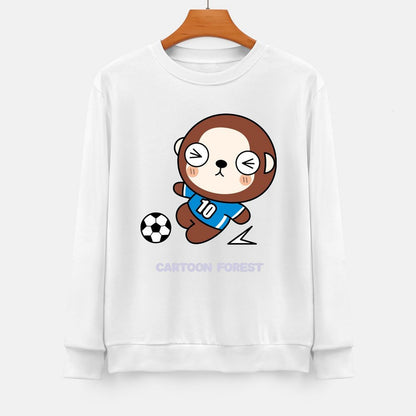 Front Patterned Long Sleeve TopClassic Simple