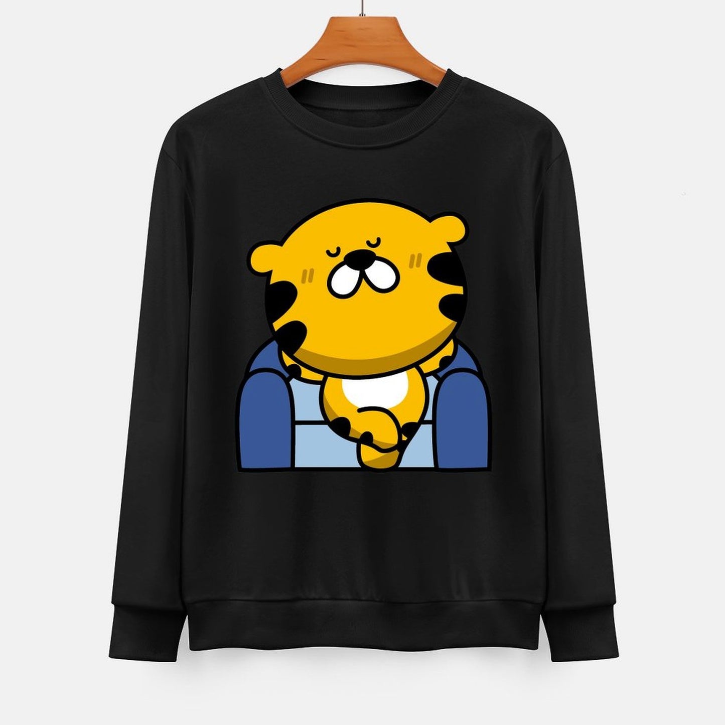  Front Patterned Long Sleeve TopSmoothWear Casual