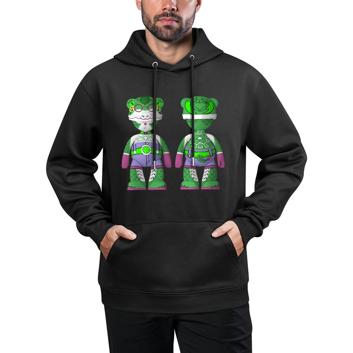 Hoodie Front PatternSmooth Solid