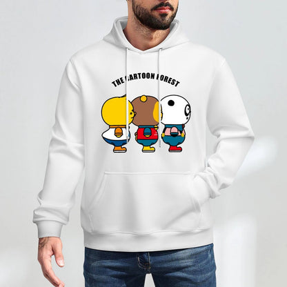 Printed Fitted Front Graphic Hoodies