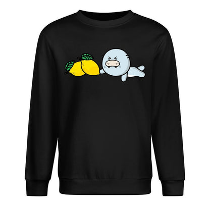 Front Patterned Long Sleeve TopCrewneck Original