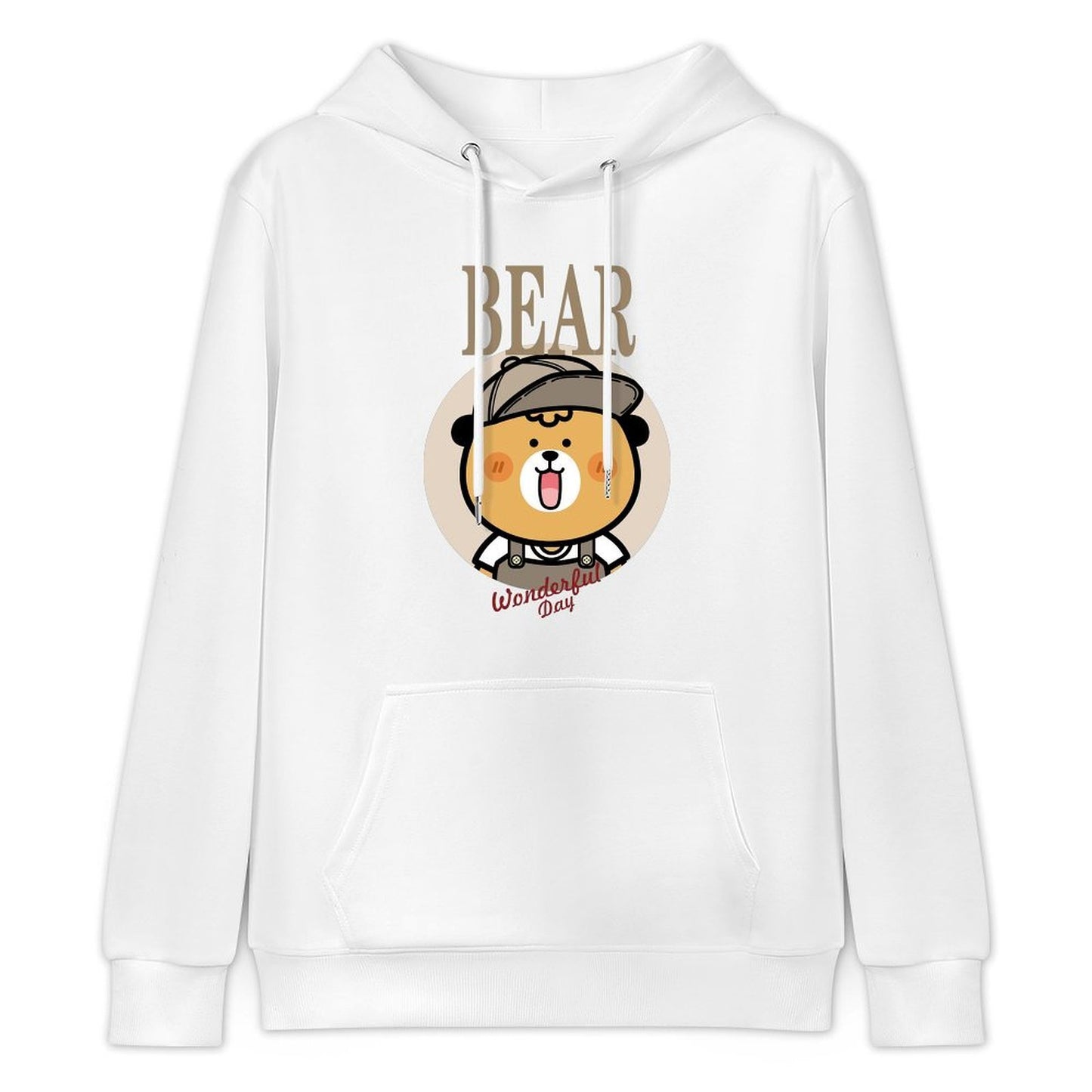 Double-Stitched Neat Front Graphic Hoodies