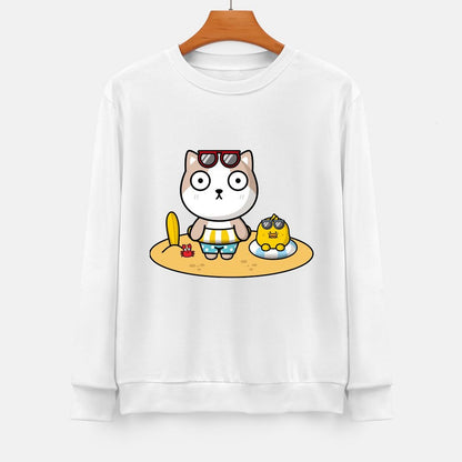 Front Patterned Long Sleeve TopCleanCut Vibrant Colors