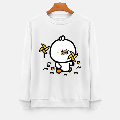 Front Patterned Long Sleeve TopPureStyle Cotton