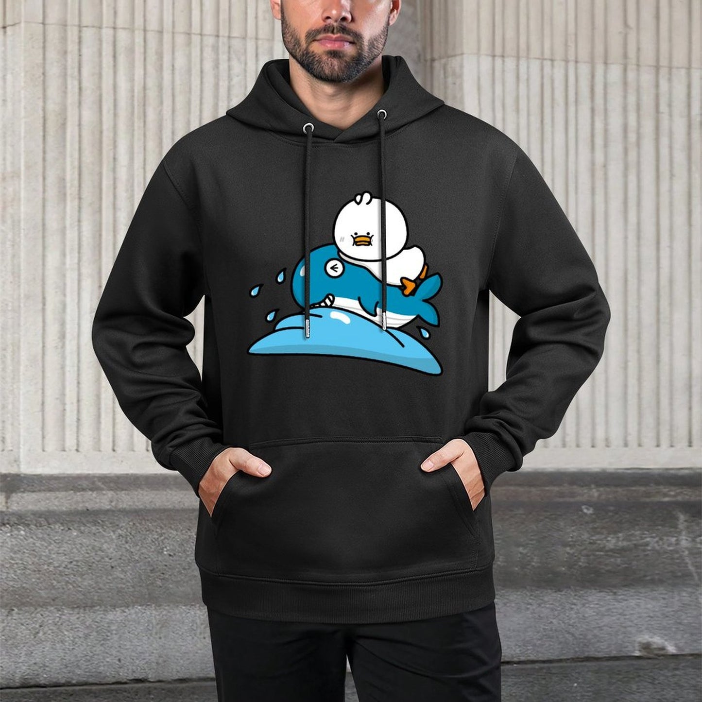 Front Graphic HoodiesPrinting Strong
