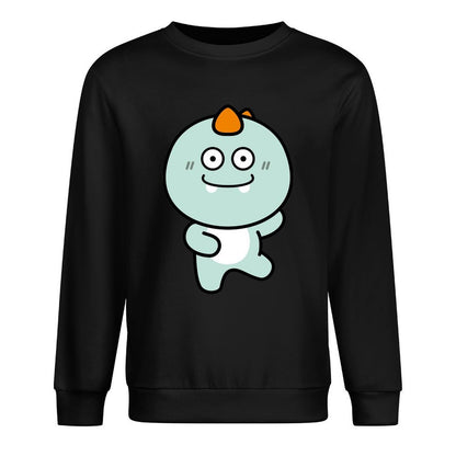 Front Patterned Long Sleeve TopModern