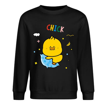 Front Patterned Long Sleeve TopClassicLine Heat-Transfer