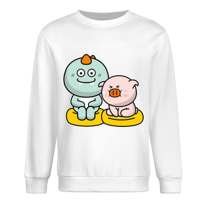 Front Patterned Long Sleeve Top EverydayComfort Fade-Proof