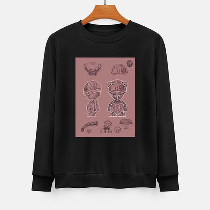 IPIB 250g Crew Neck Long Sleeve Sweatshirt Front GraphicCrew Neck Long Sleeve Sweatshirt6000008-6