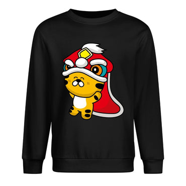 Front Patterned Long Sleeve TopBatch-Printed EasyStyle