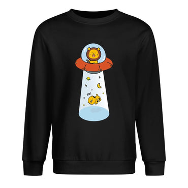 Front Patterned Long Sleeve TopBasicSeries Oversized