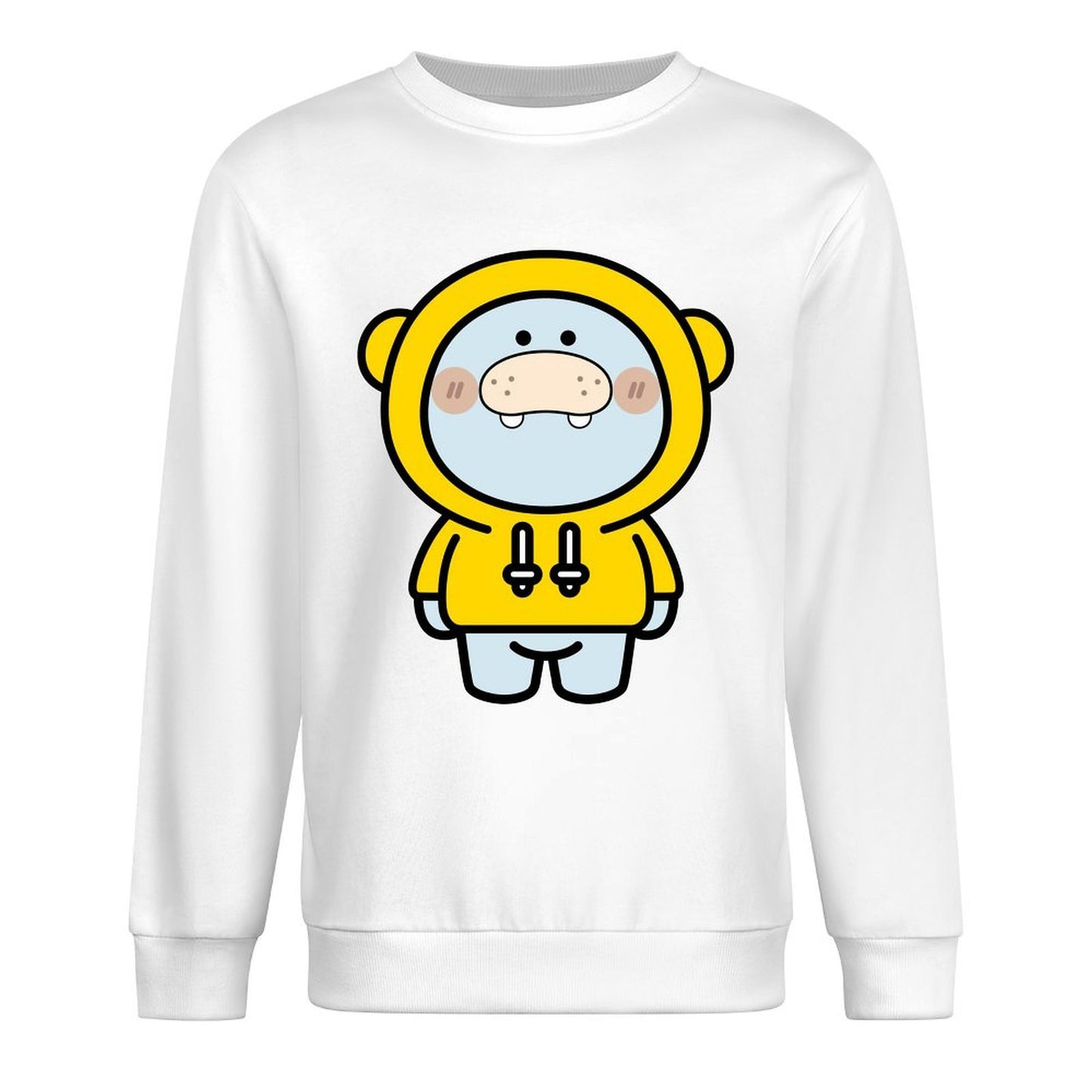 Front Patterned Long Sleeve TopDaily Smooth Feel