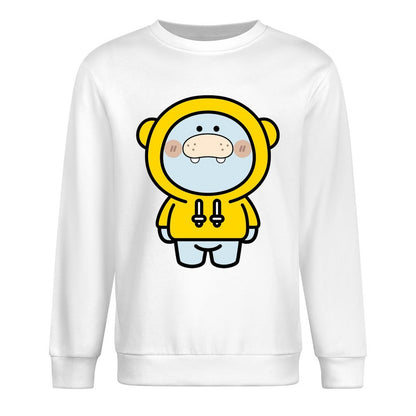 Front Patterned Long Sleeve TopDaily Smooth Feel