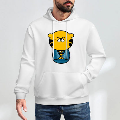 Crew Neck Daily Front Graphic Hoodies