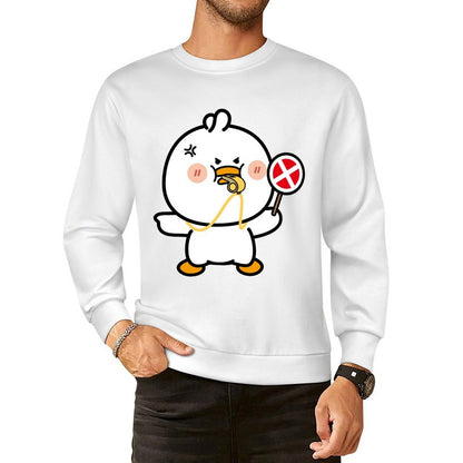 Front Patterned Long Sleeve TopAllSeason Tear-Resistant