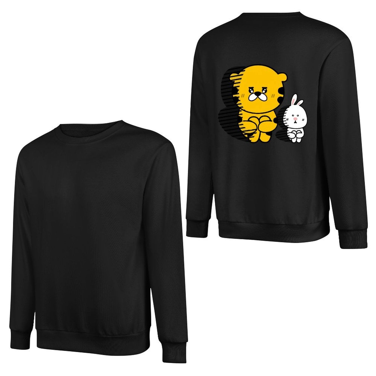 Long-sleeved crew neck sweatshirtEasyStyle Batch-Printed Long Sleeve