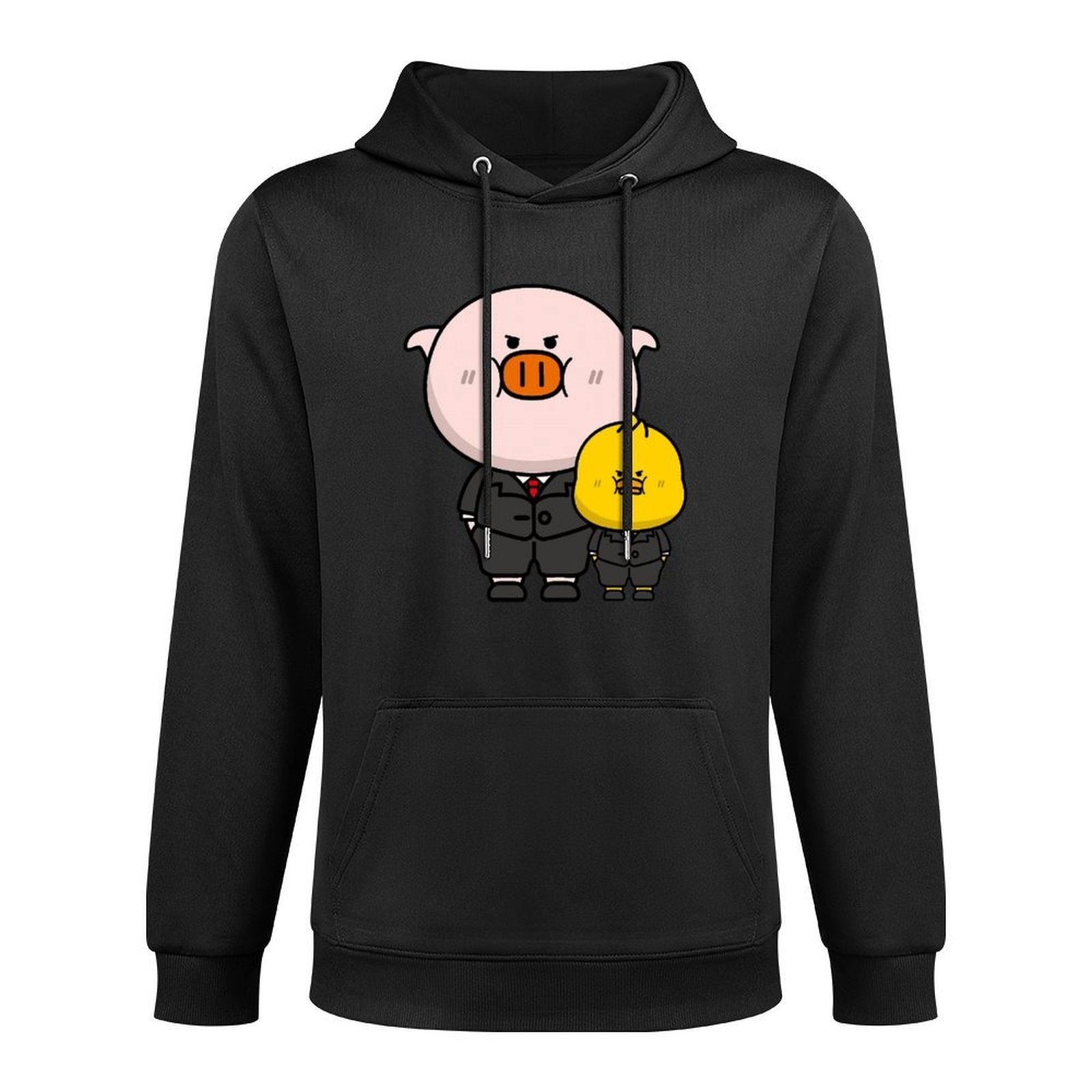 Easy-Care Breathable Front Graphic Hoodies