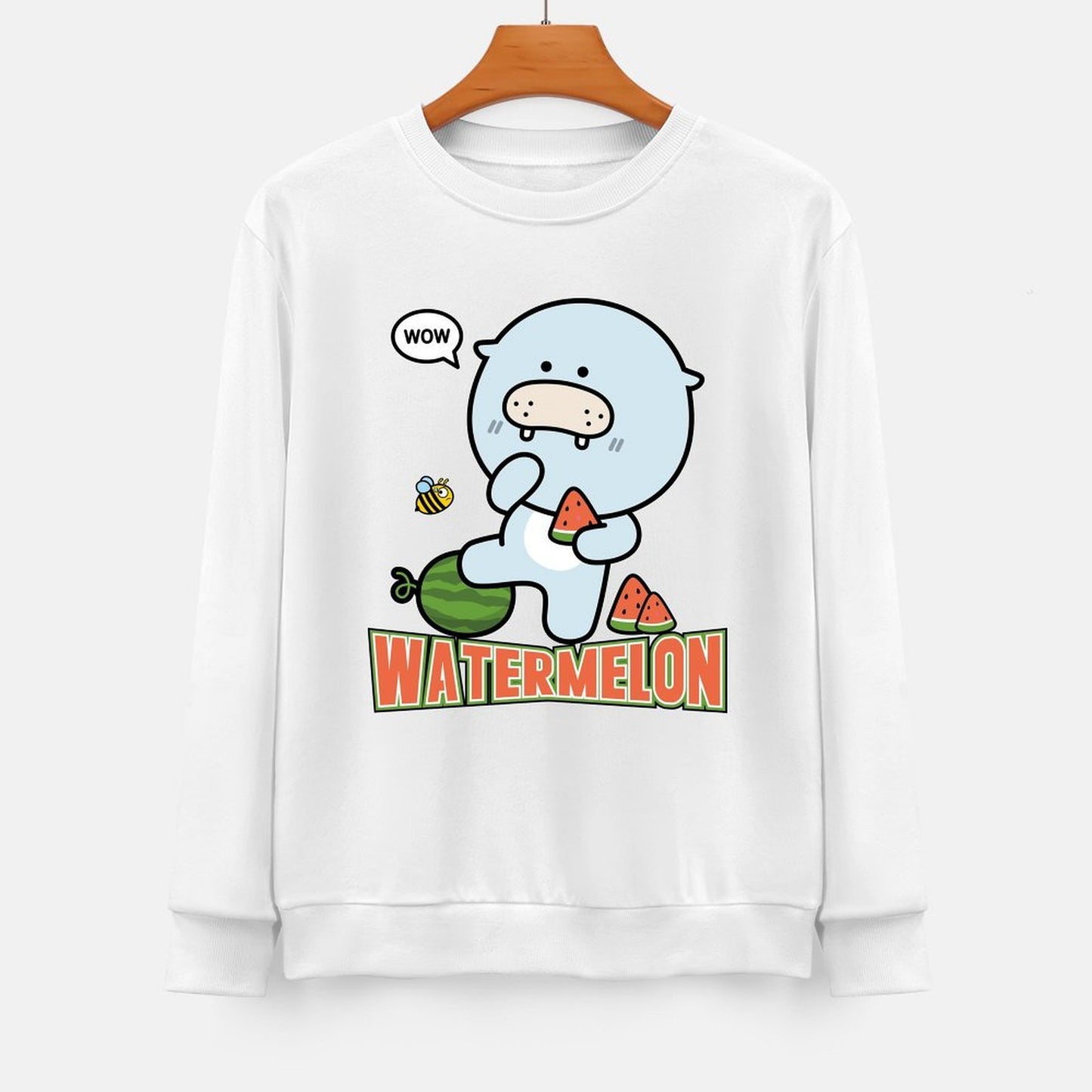 Front Patterned Long Sleeve TopFresh PureStyle