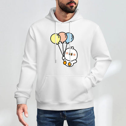 Heat-Transfer Simple Front Graphic Hoodies