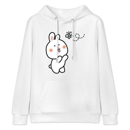 Neutral Classic Front Graphic Hoodies