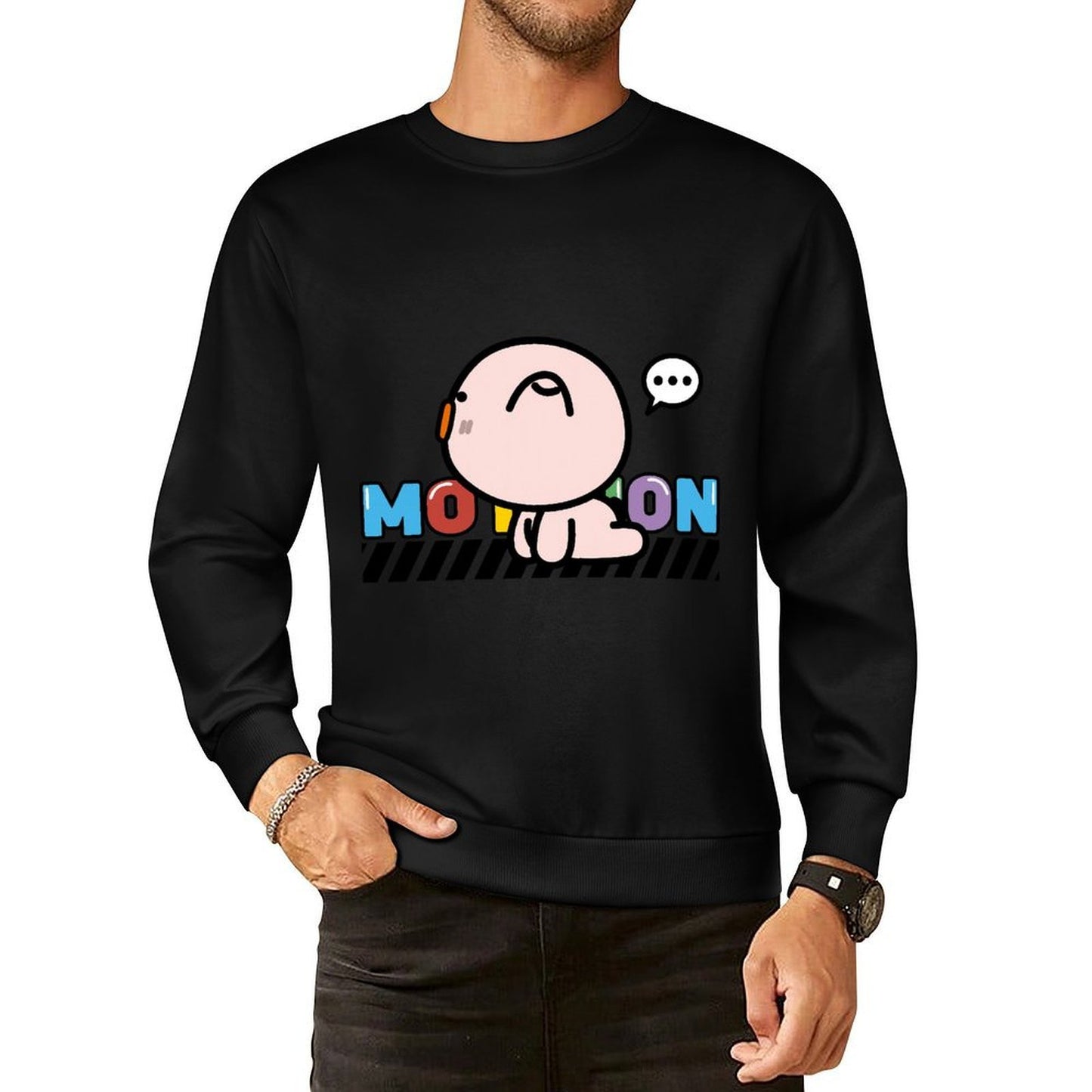 IPBR 250g Crew Neck Long Sleeve Sweatshirt Front GraphicCrew Neck Long Sleeve Sweatshirt4001781