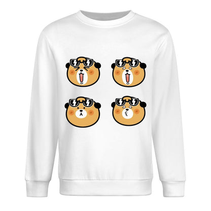 Front Patterned Long Sleeve TopVintage Long Lasting