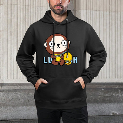 LooseFit Crisp Print Front Graphic Hoodies