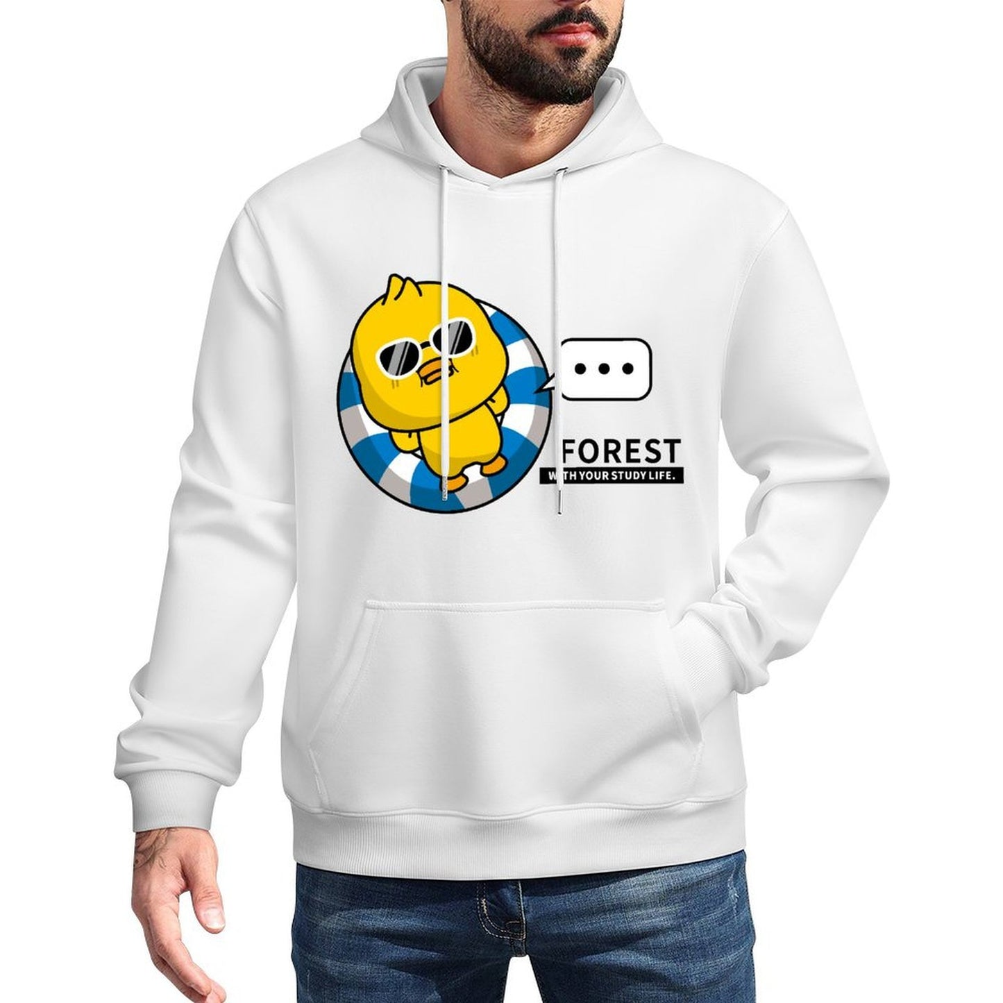 ModernFit Vibrant Colors Front Graphic Hoodies