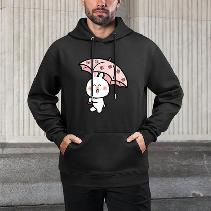 Double-Stitched Batch-Printed Front Graphic Hoodies