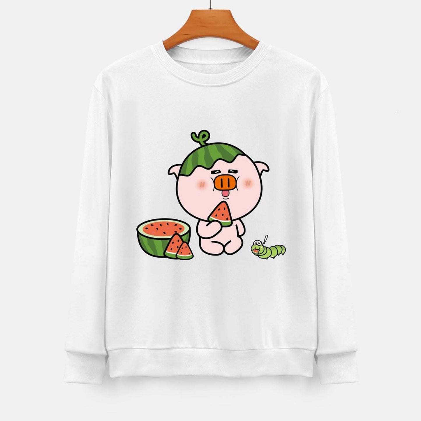 Front Patterned Long Sleeve TopRelaxFit Soft-Touch