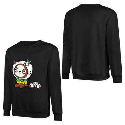 Front Patterned Long Sleeve TopModern Simple