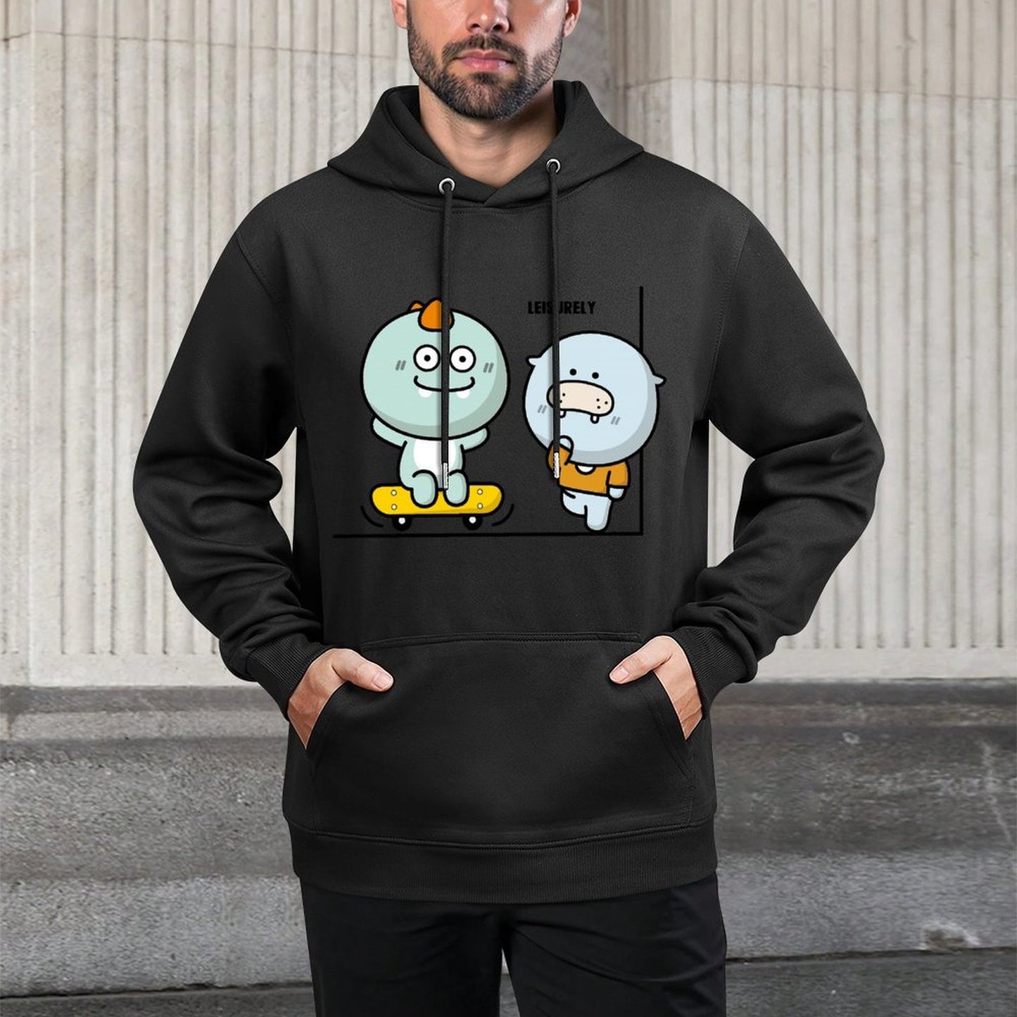 Comfort Simple Front Graphic Hoodies