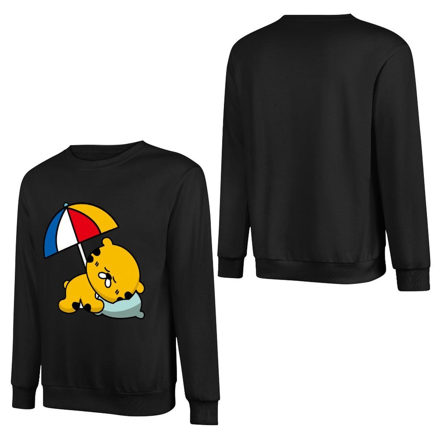 Front Patterned Long Sleeve TopClassicLine Everyday