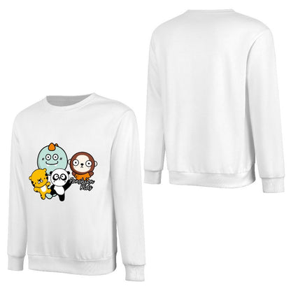 Front Patterned Long Sleeve TopShrink-Resistant Tear-Resistant