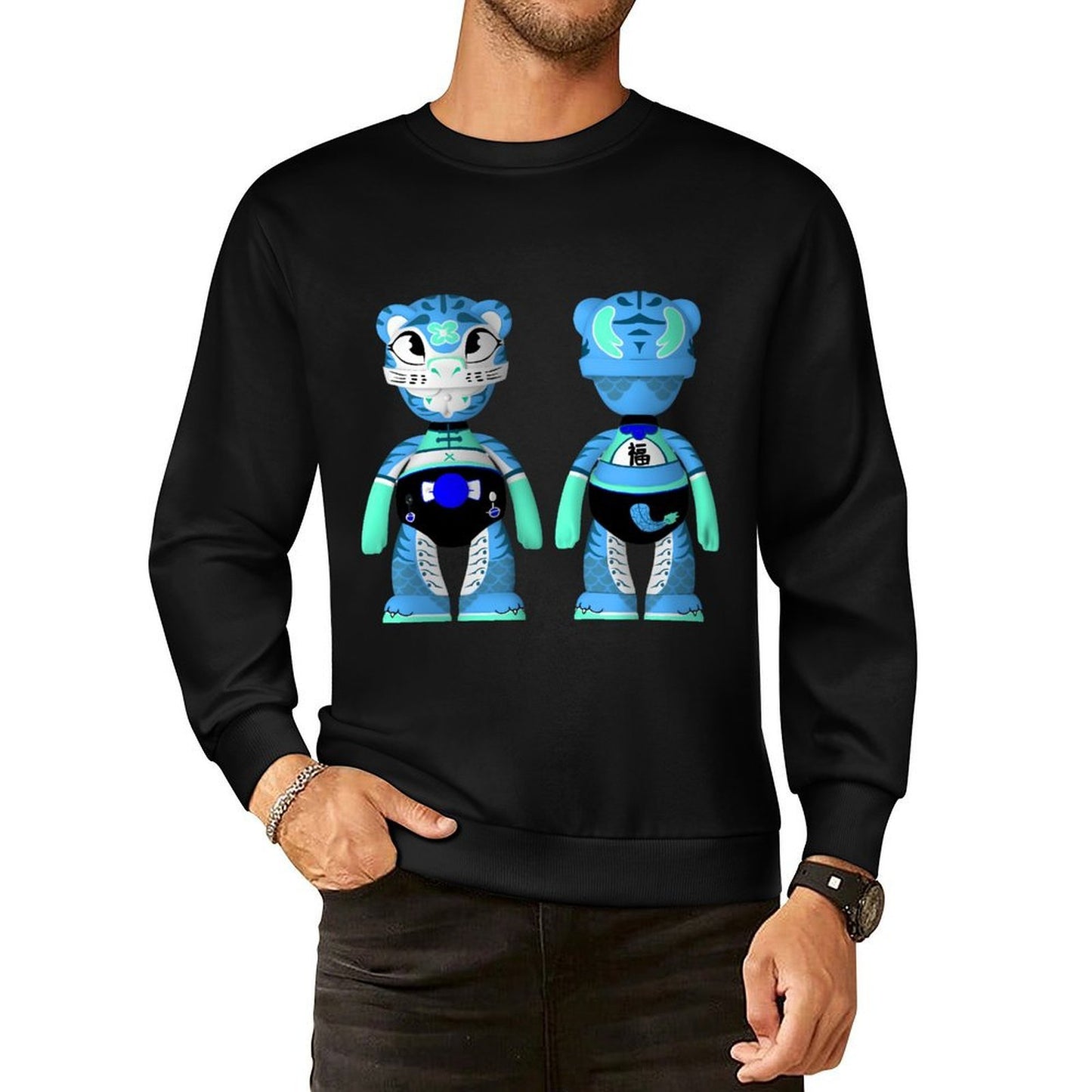 IPIB 250g Crew Neck Long Sleeve Sweatshirt Front GraphicCrew Neck Long Sleeve Sweatshirt6000076-3