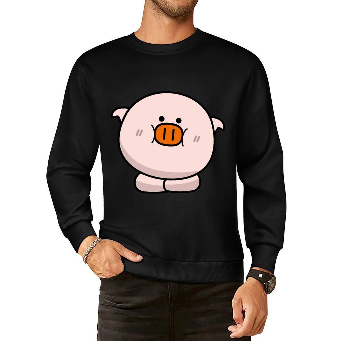 IPBR 250g Crew Neck Long Sleeve Sweatshirt Front GraphicCrew Neck Long Sleeve Sweatshirt4001334