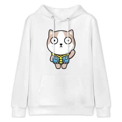 Crisp Print Slim Fit Front Graphic Hoodies