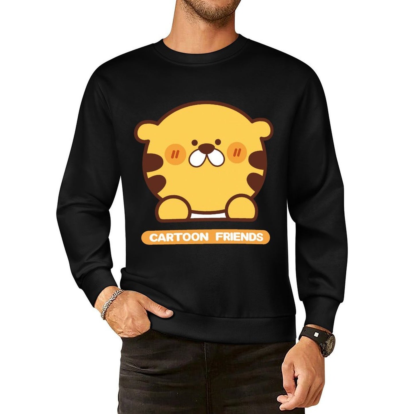 Front Patterned Long Sleeve TopSoftFeel Outdoor