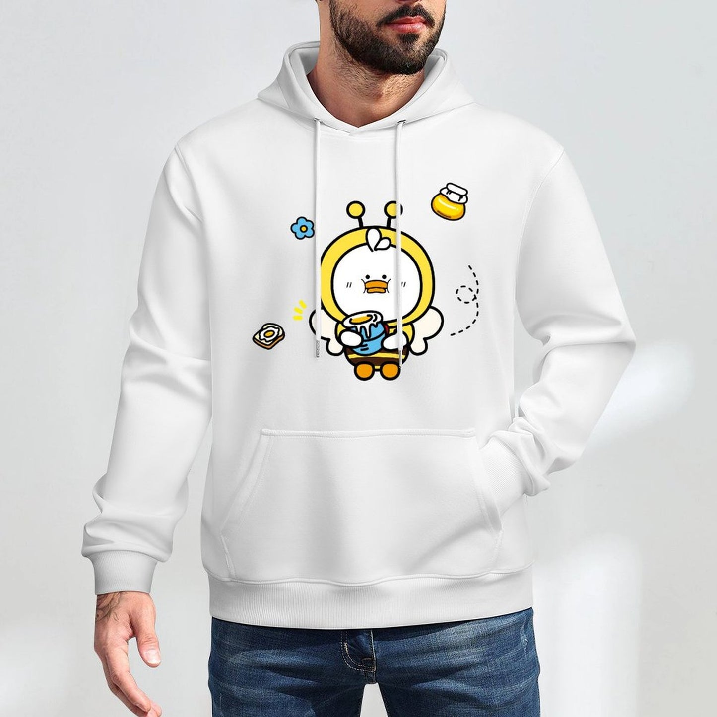 CleanCut Neutral Front Graphic Hoodies