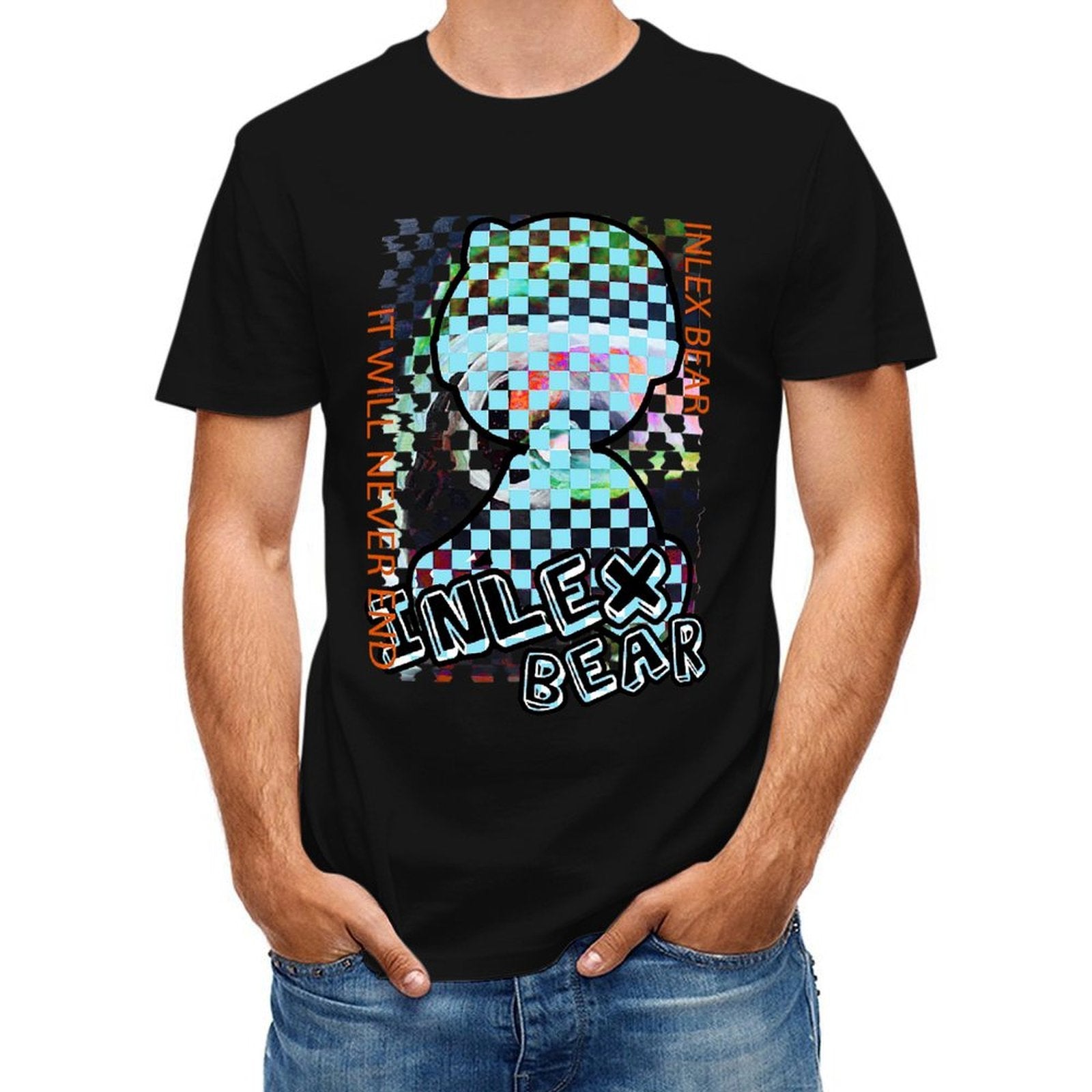 Inlex Bear T-shirtsSimple Fade-Resistant T-Shirt