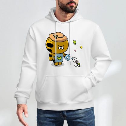 Cotton Seamless Front Graphic Hoodies