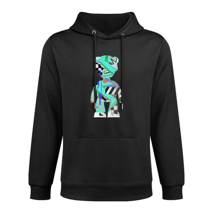 Hoodie Front PatternClean Edges Plain