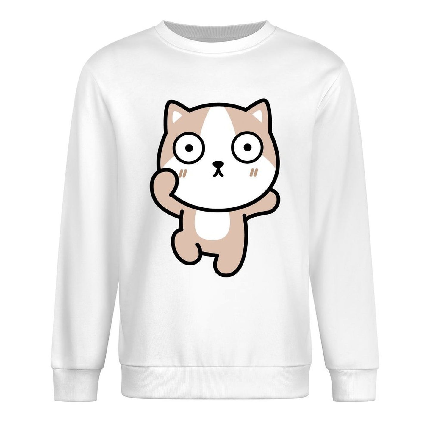 Front Patterned Long Sleeve TopWeekend LooseFit