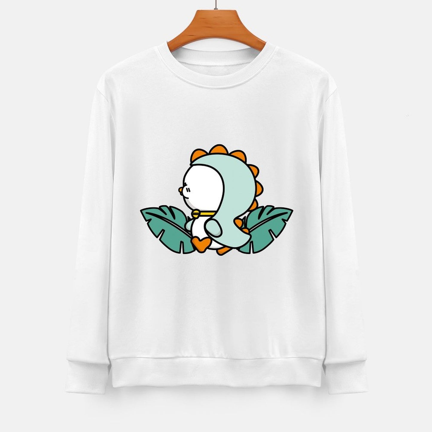 Front Patterned Long Sleeve TopStreetFit RelaxFit