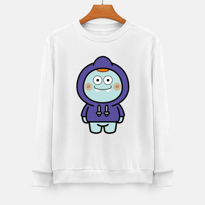 Front Patterned Long Sleeve TopDaily StreetFit