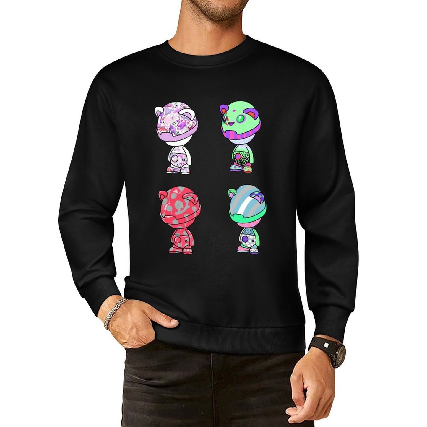 IPIB 250g Crew Neck Long Sleeve Sweatshirt Front GraphicCrew Neck Long Sleeve Sweatshirt6000073-3